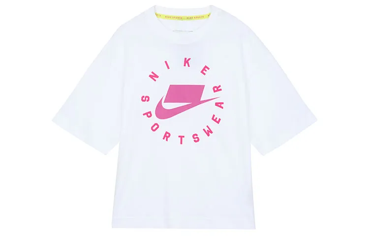 Nike T-Shirts Women's Crew Neck Moderate Straight Fit