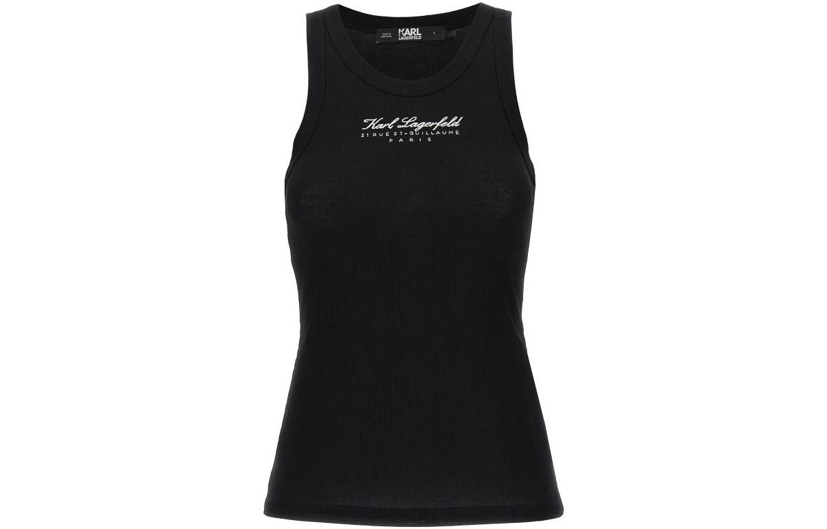 【Best of: PromotionsPrevious Season】embroidered-logo cotton tank top