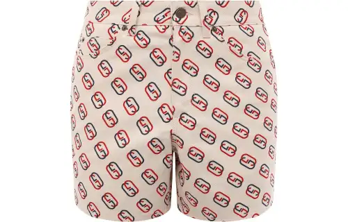 GUCCI Logo Print Twil Shorts