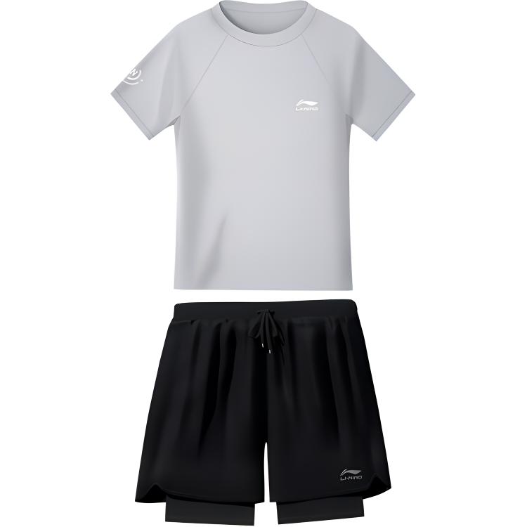 Li Ning Men’s Swimwear Men’s Light Gray