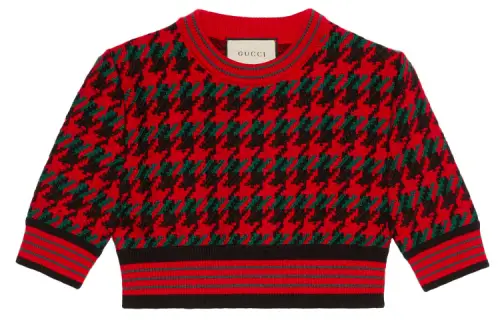 GUCCI SS21 Sweater Women's Red Black Multicolor