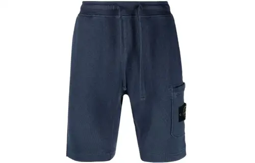 STONE ISLAND Sports Shorts Men's Blue Moderate