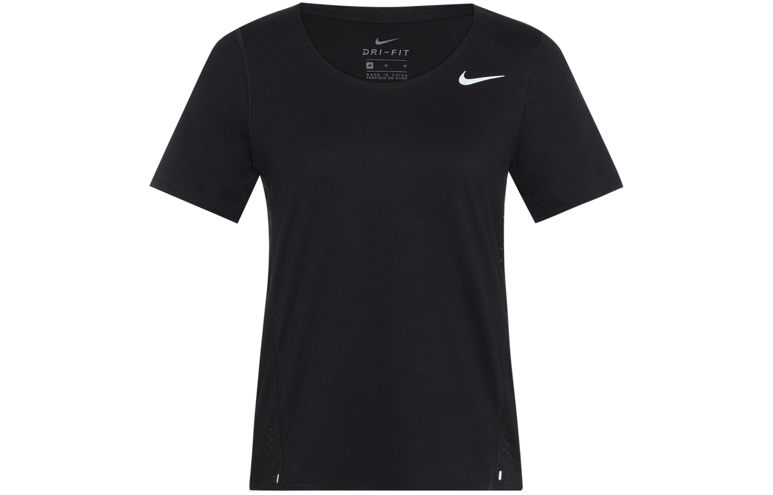 Nike Set in Sleeve Running T Shirt Women’s Black