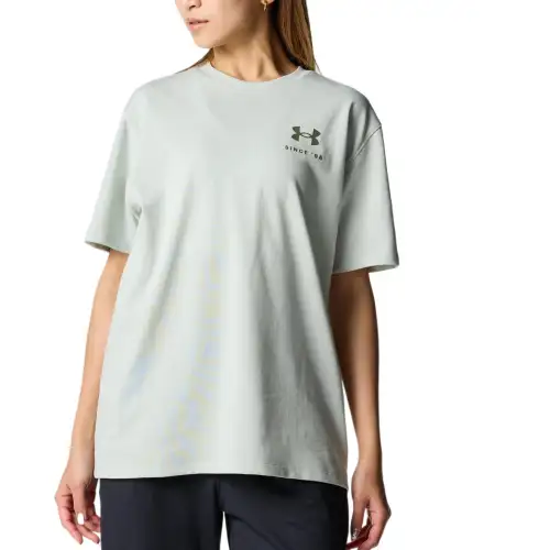 Under Armour Drop Shoulder Sleeve T Shirt Women's Green 377