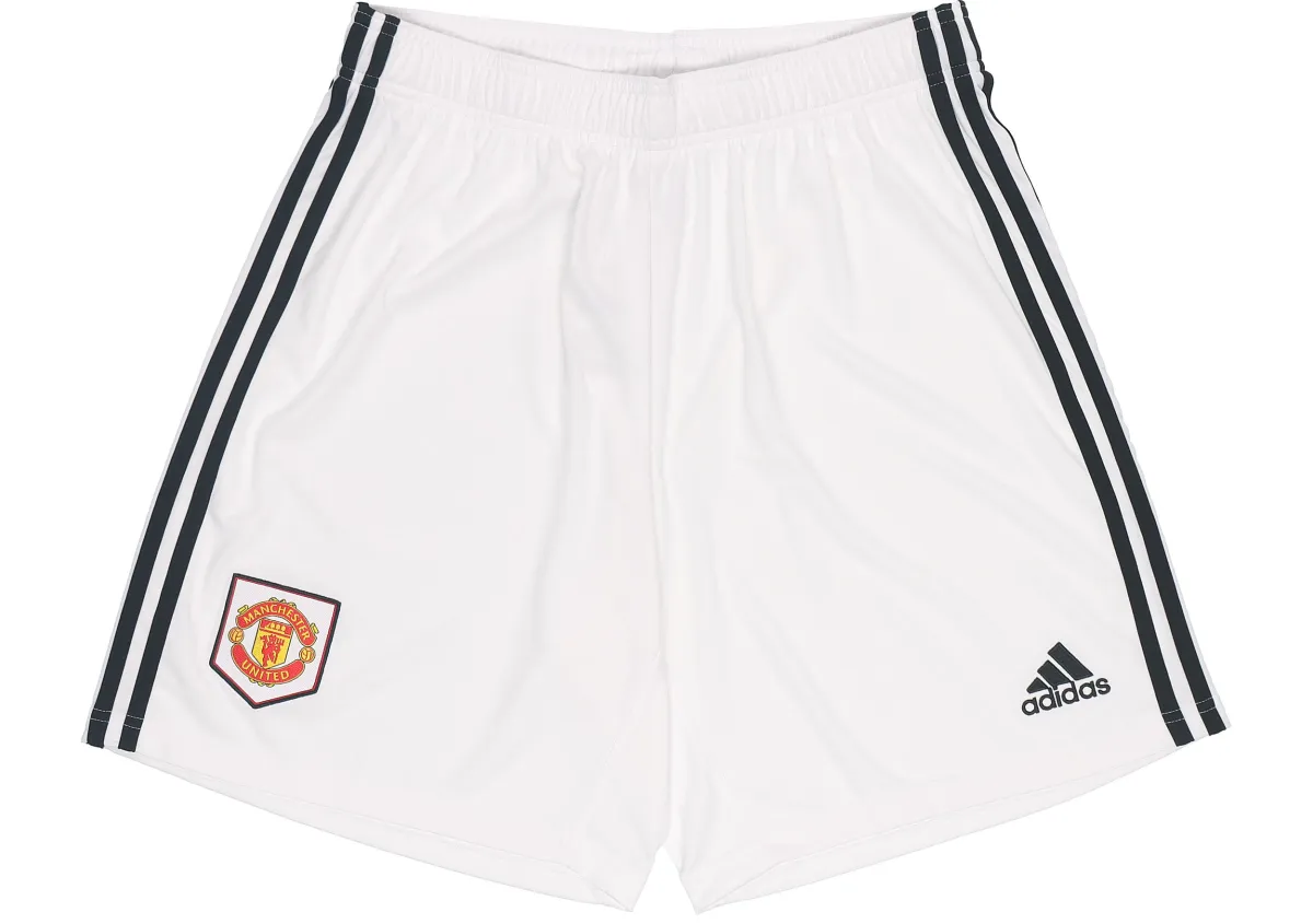 Adidas Manchester United Soccer Bottoms Men's White Moderate Straight Fit Pants