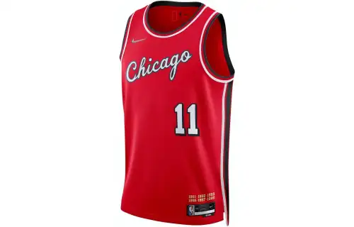 Nike Chicago Bulls NBA Dri-FIT SW Fan Edition DeRozan No. 11 Retro Logo Breathable Basketball Vest Men's Red