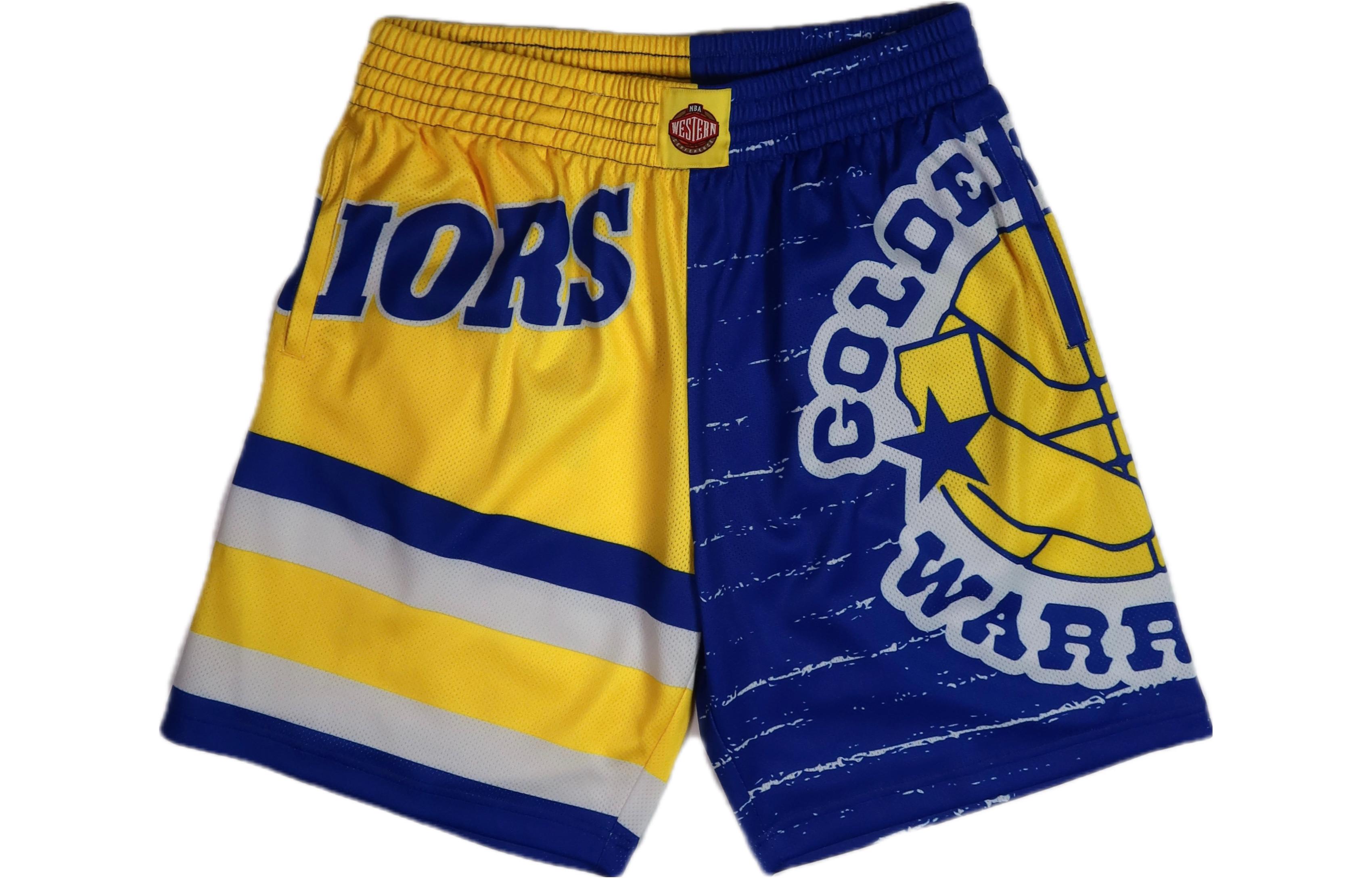 Mitchell Ness Basketball Shorts Men’s Yellow Blue