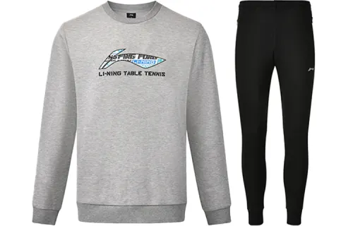 Li Ning Sweatshirt Sets Unisex Crew Neck Moderate