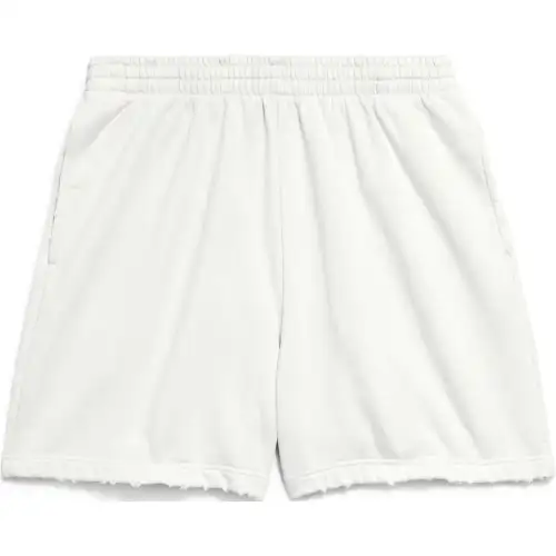 Balenciaga FW24 Casual Shorts Regular Fit Unisex Ecru