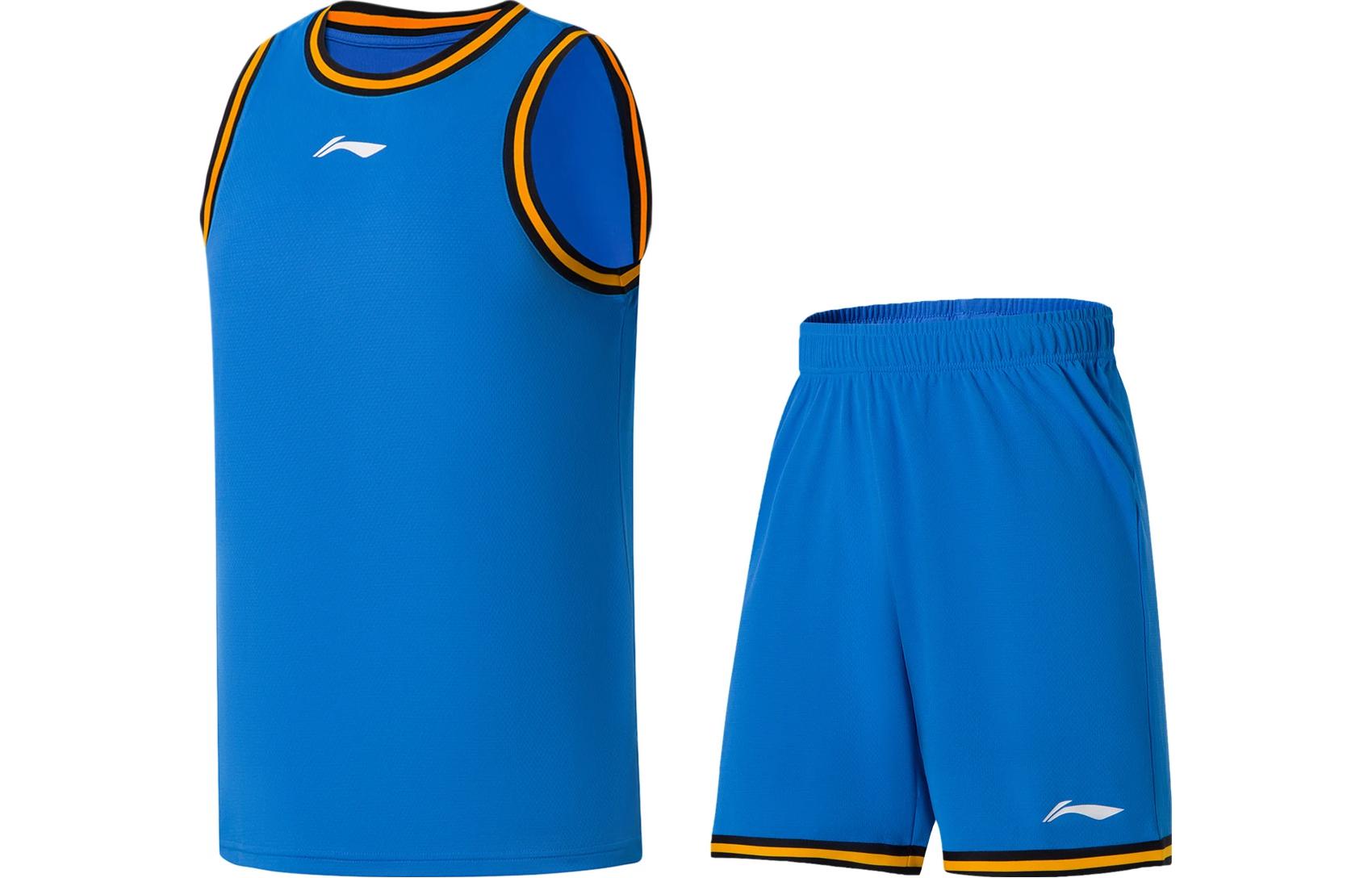 Li Ning Sports Basketball Collection Basketball Suit Men’s Beijing Blue
