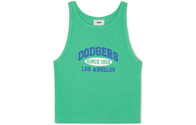 MLB Los Angeles Dodgers Tank Top Women's Yellow Green