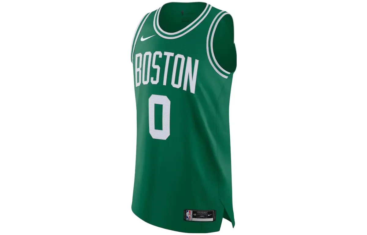 Nike Basketball Jerseys Men's Green Moderate Straight Fit