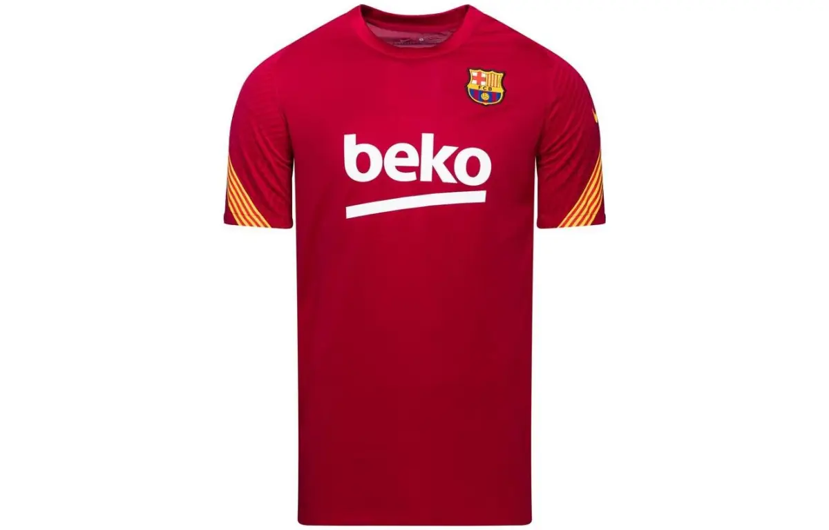 Nike FC Barcelona Soccer Jerseys Men's Red Moderate