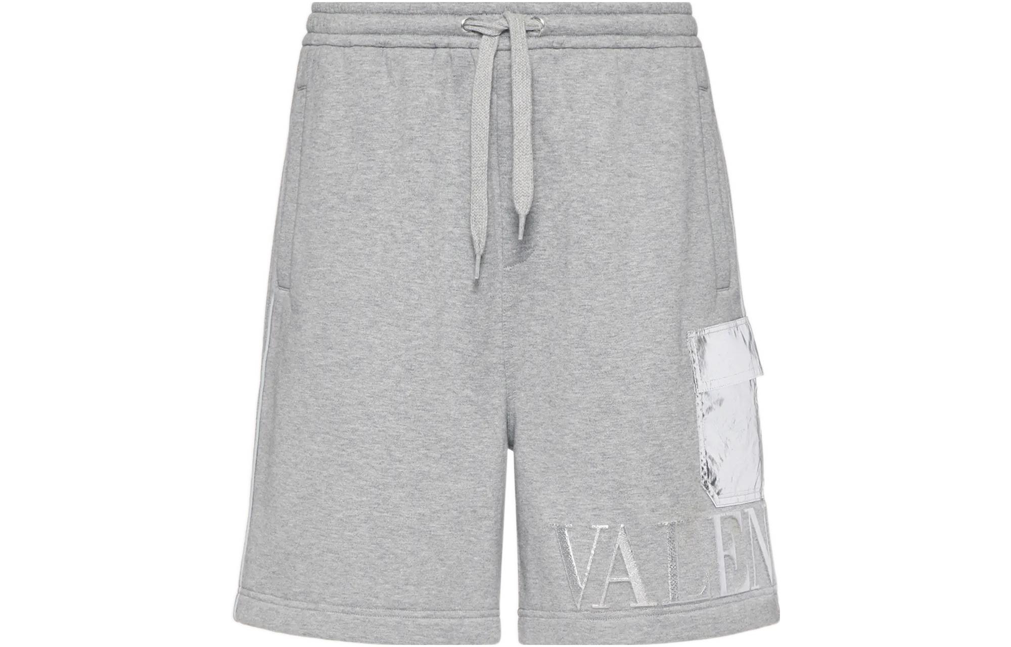 Valentino Valentino SS22 Embossed Pocket Logo Bermuda Fitted Bermuda Shorts Men's Shorts
