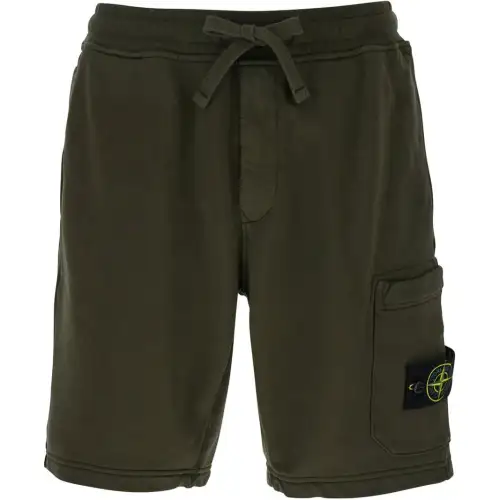 STONE ISLAND Compass Patch Drawstring Shorts