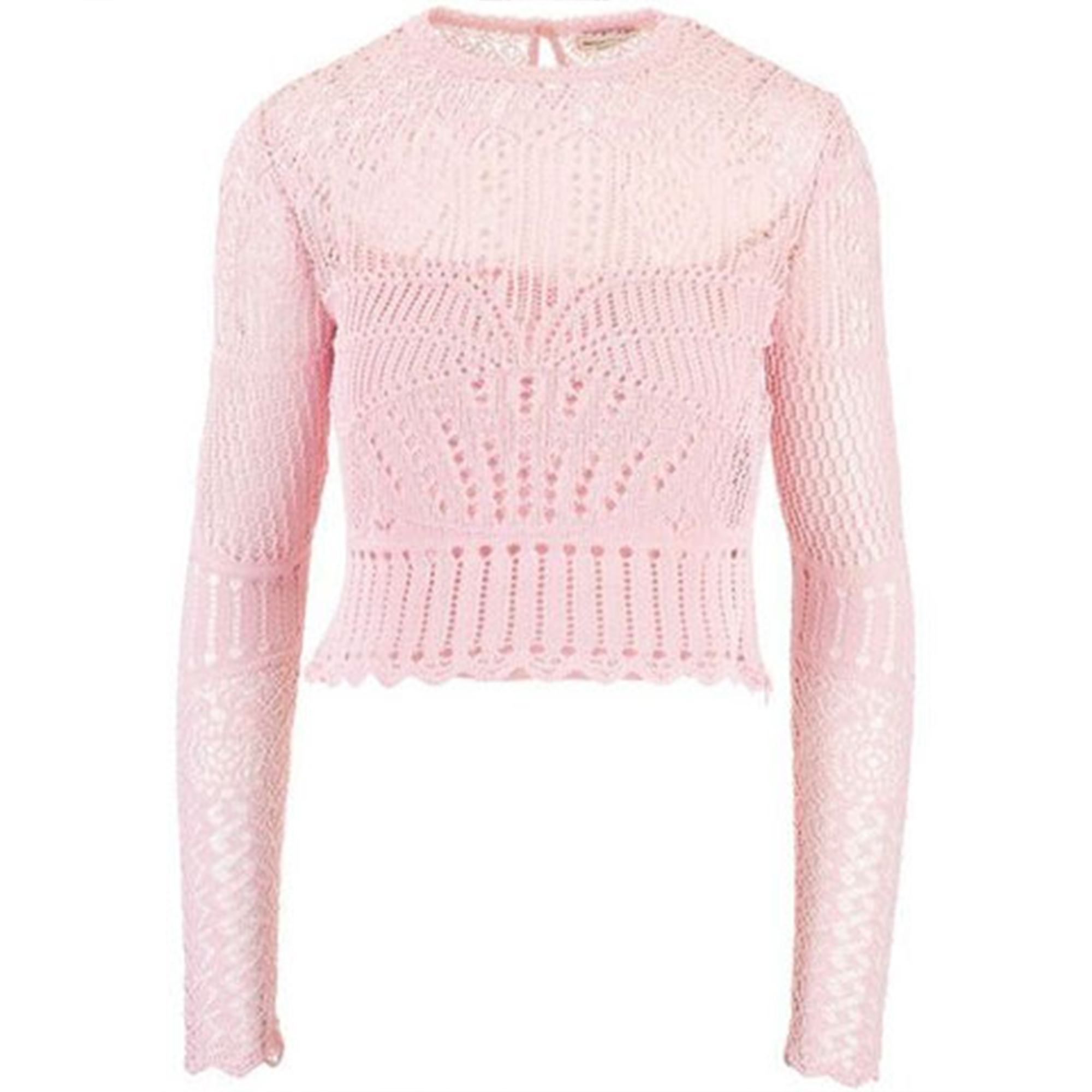 Женская футболка Alexander McQueen Mesh (розовая)