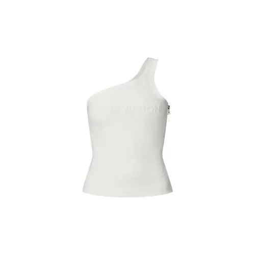 LOUIS VUITTON 1AFCE7 Asymmetrical Embossed Signature Top