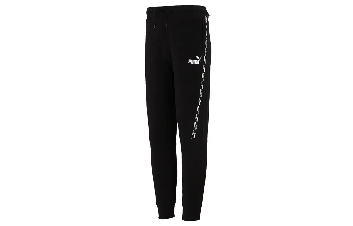 PUMA Sports Pants Men's Black Moderate