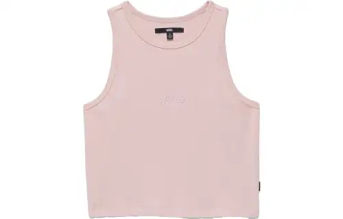 Vans Tank Tops Women's Pink Crew Neck Moderate Other