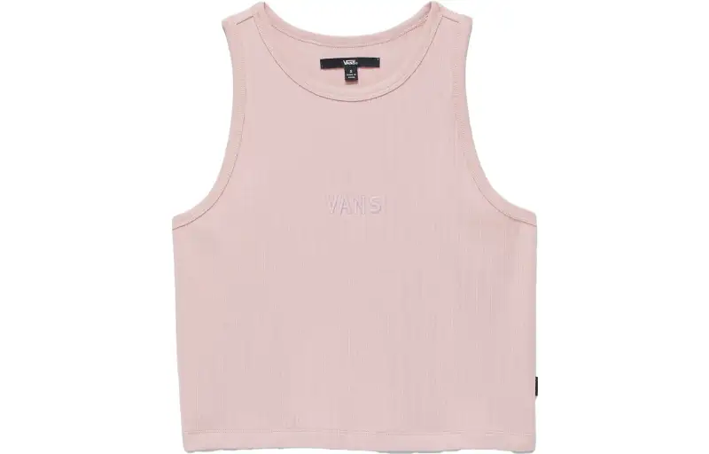 Vans Tank Tops Women's Pink Crew Neck Moderate Other