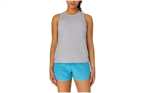 ASICS Tank Tops Women's Gray Crew Neck Moderate Other