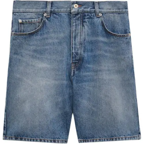 LOEWE Mid Waist Denim Shorts