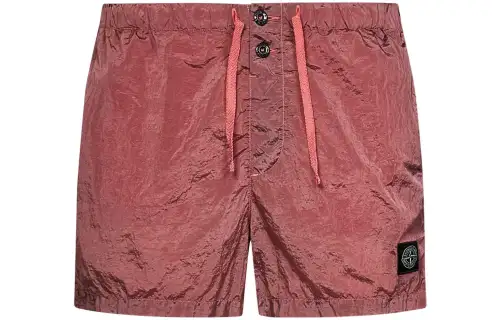 STONE ISLAND Casual Shorts Men's Red Moderate