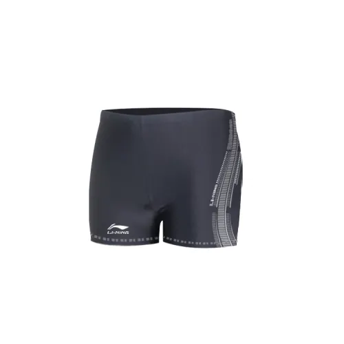 Li Ning Swimming Shorts Men's Moderate Square Leg Swim Trunks