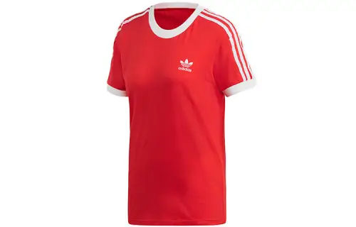 Adidas Originals Set in Sleeve T Shirt Women's Red
