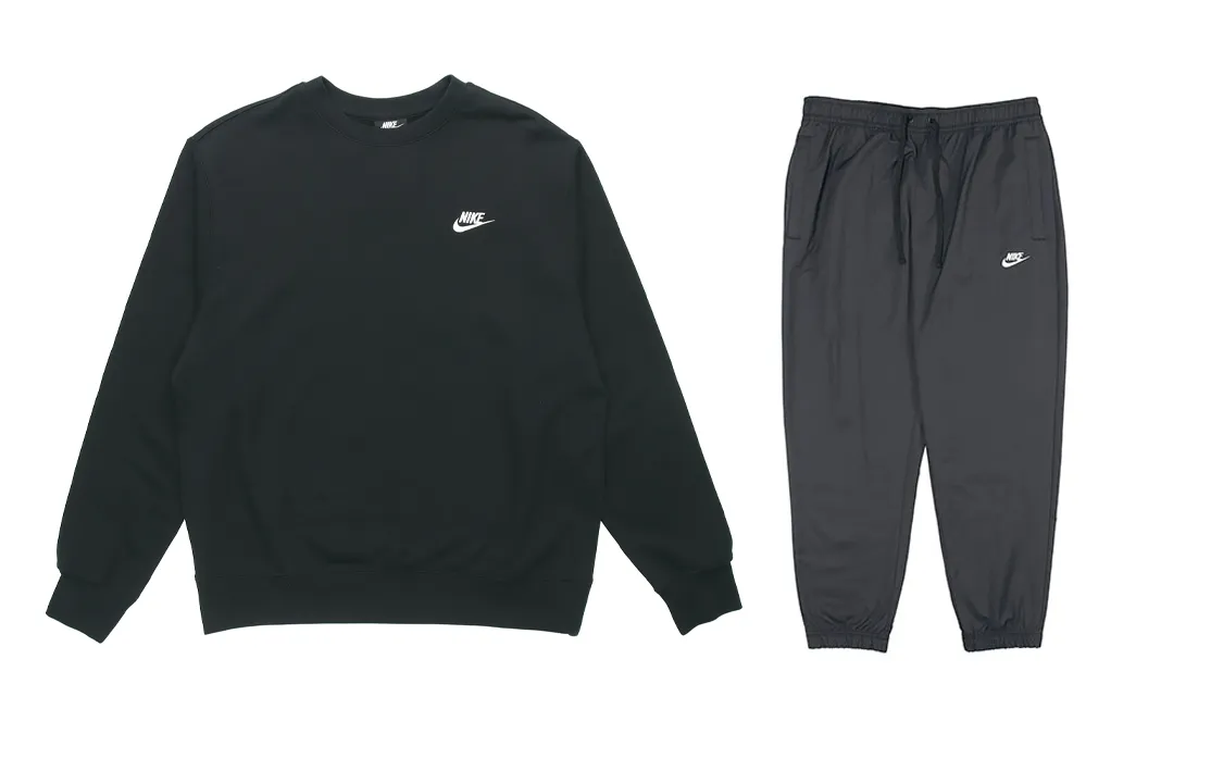 Nike Sweatshirt Sets Men's Crew Neck Moderate