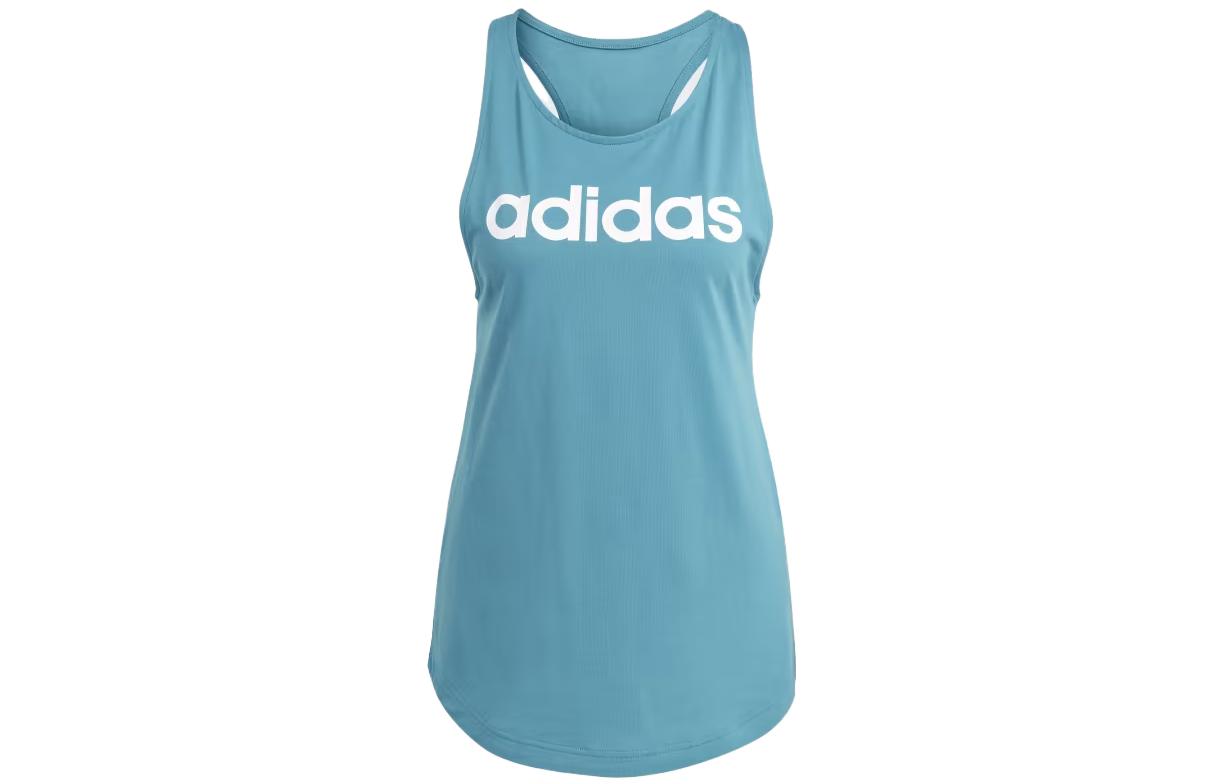 Adidas Essential Tank Tops Women's Blue Crew Neck Moderate Other