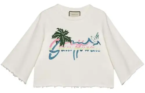 【Previous Season】GUCCI Hawaii cropped sweatshirt