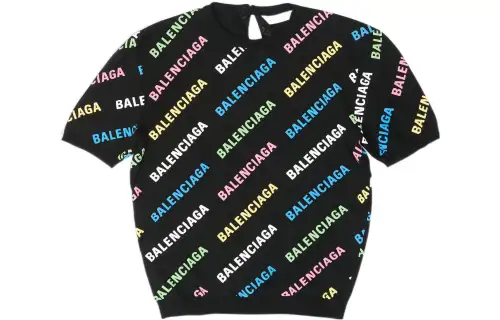 Balenciaga SS22 Slim Fit Sweater Women's Black