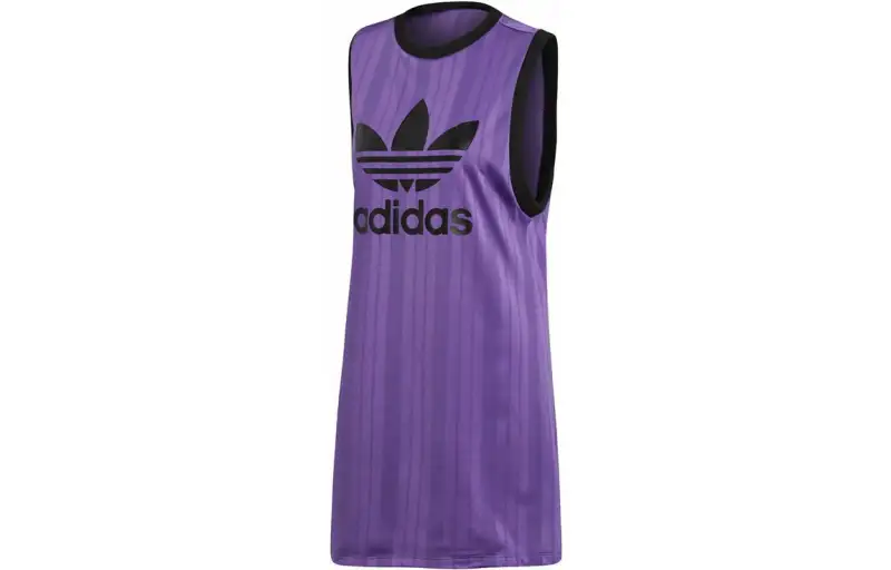 Adidas Originals Tank Tops Women's Purple Straight Fit