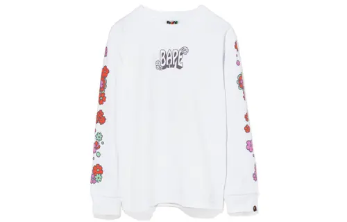 A BATHING APE Head Series T Shirts Women's Crew Neck Moderate Straight Fit