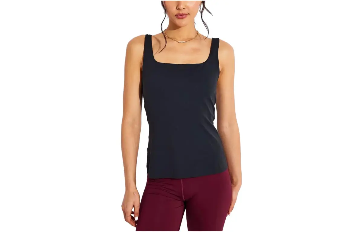 Nike Tank Tops Women's Black U-neck Moderate Straight Fit