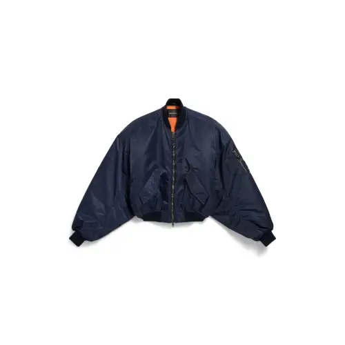 Balenciaga Puffer Jacket Loose Fit Men's Marine Blue