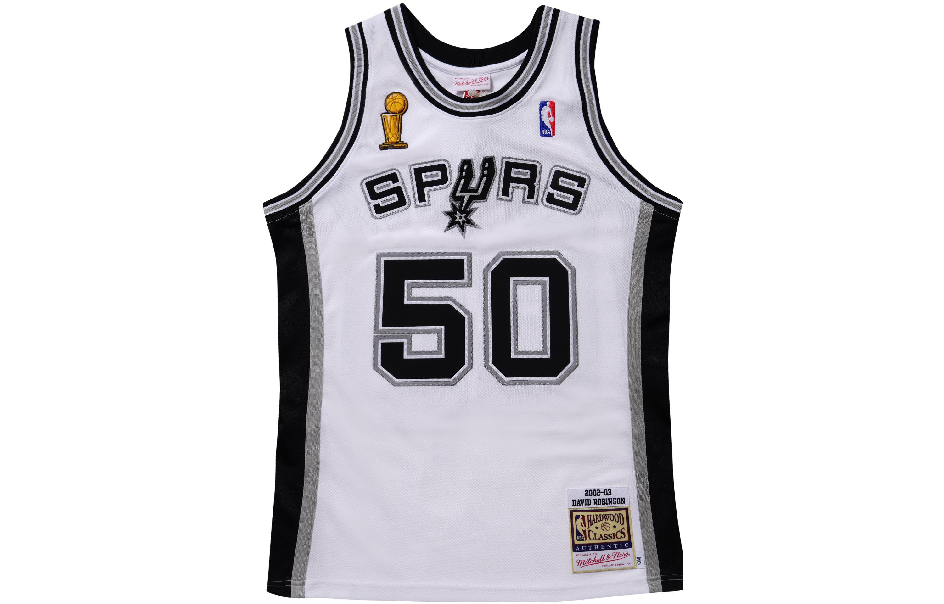 Mitchell Ness «NBA San Antonio Spurs 2002 David Robinson» home finals jersey