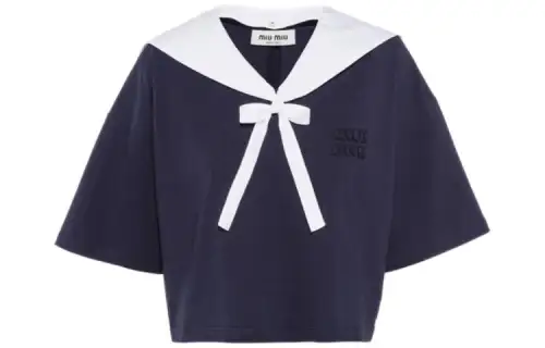 MIU MIU SS22 T Shirt Women's Blue