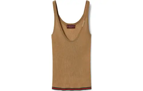 GUCCI Fine Rib Tank Top