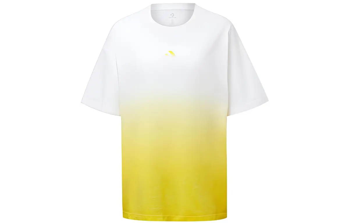 Converse T-Shirts Women's Yellow Crew Neck Moderate Straight Fit