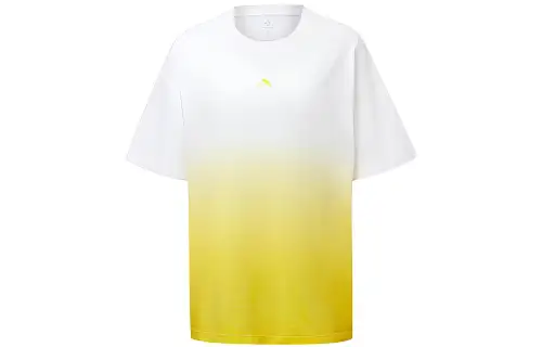 Converse T Shirts Women's Yellow Crew Neck Moderate Straight Fit