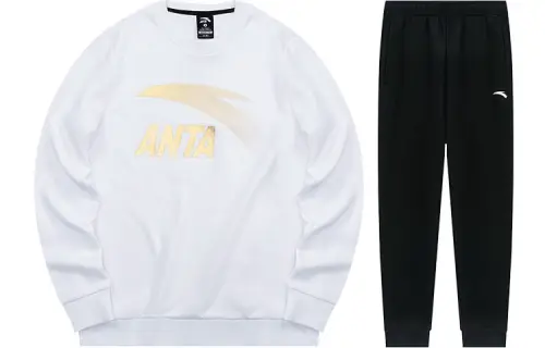 ANTA Life Collection Sweatshirt Sets Men's Crew Neck Moderate