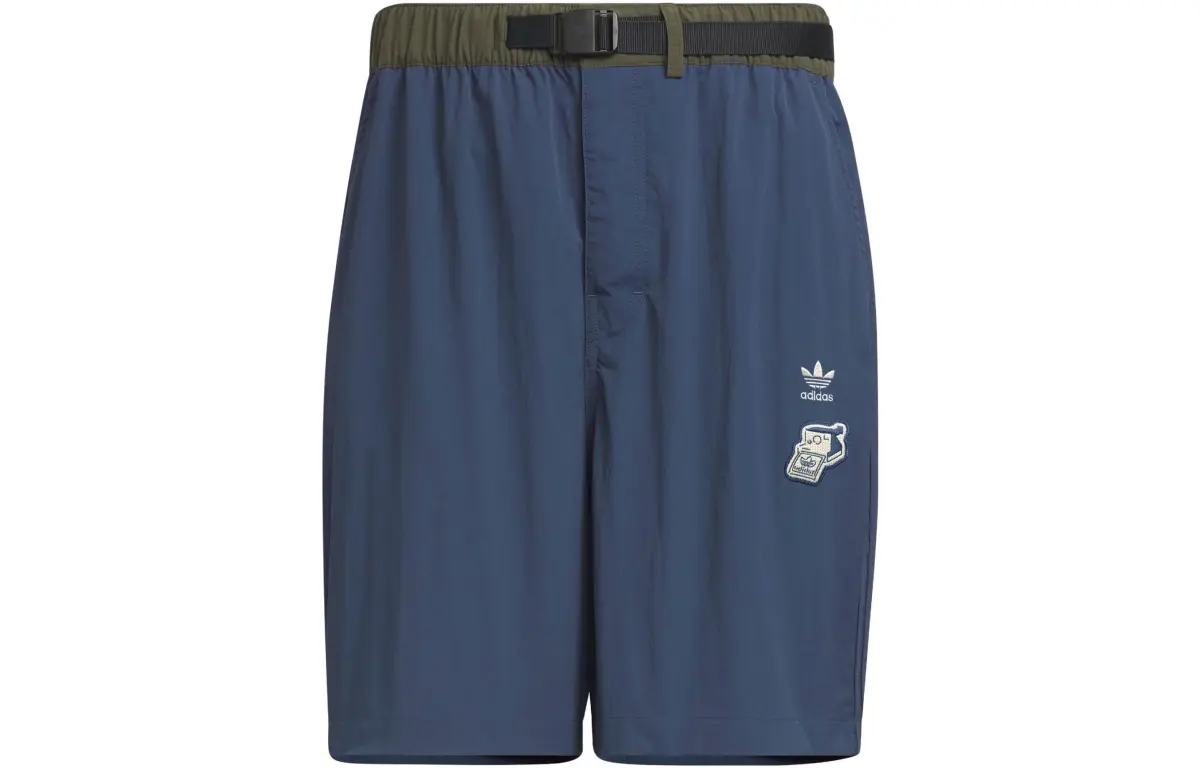 Adidas Originals NAGABA SPORTSWEAR Casual Shorts Men's Navy Blue