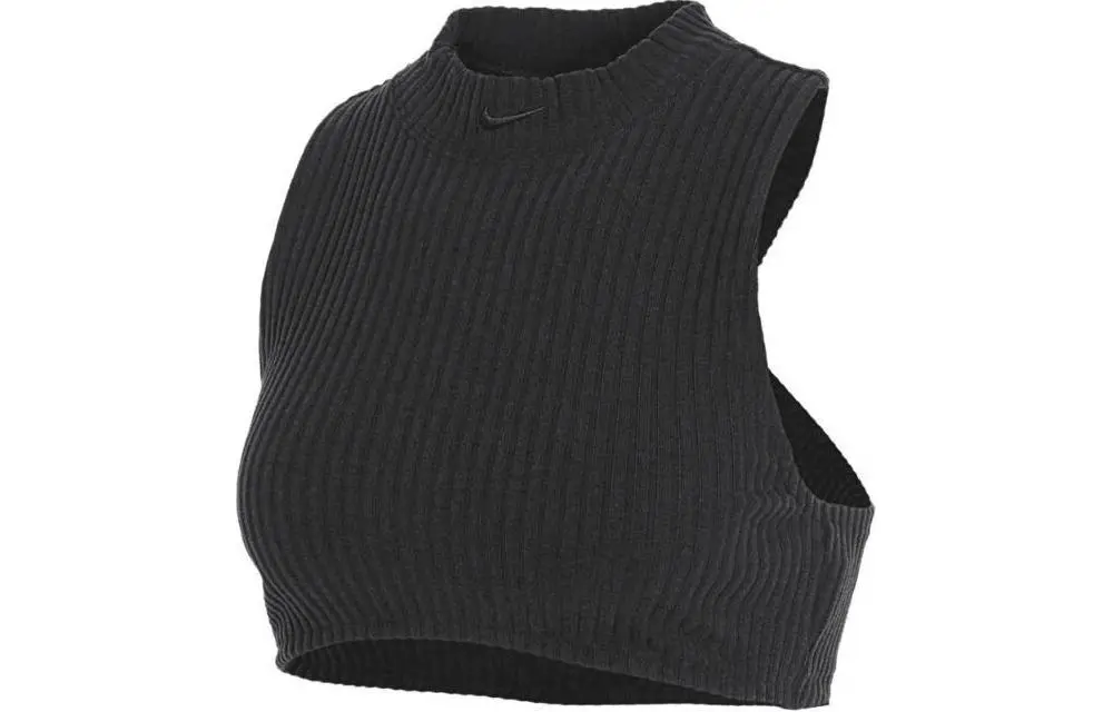 Nike Mock neck Ribbed Crop Top