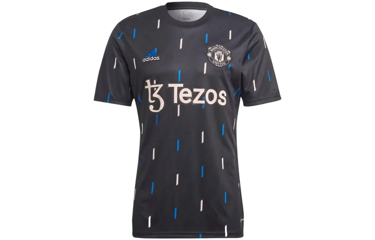 Adidas Manchester United Soccer Jerseys Men's Black Moderate