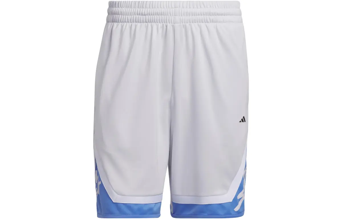 Adidas Basketball Shorts Men's Symbol Gray Moderate Straight Fit Pants