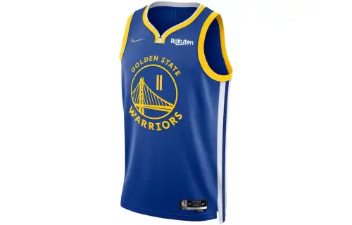 Nike NBA 2021/22 Thompson Golden State Warriors Diamond Label 75th Anniversary Fan Edition Breathable Basketball Vest No. 11 Men's Blue