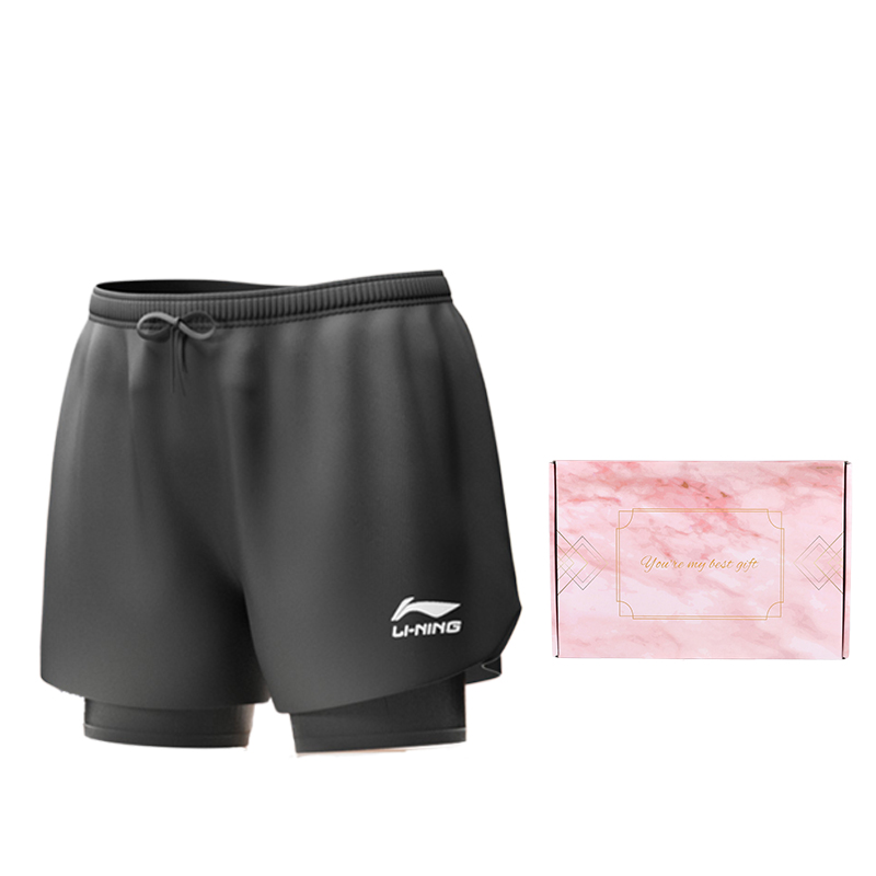 Li Ning Swimming Shorts Professional Training Swimming Cap Swim Goggles Swim Bag Shorts Set Men's