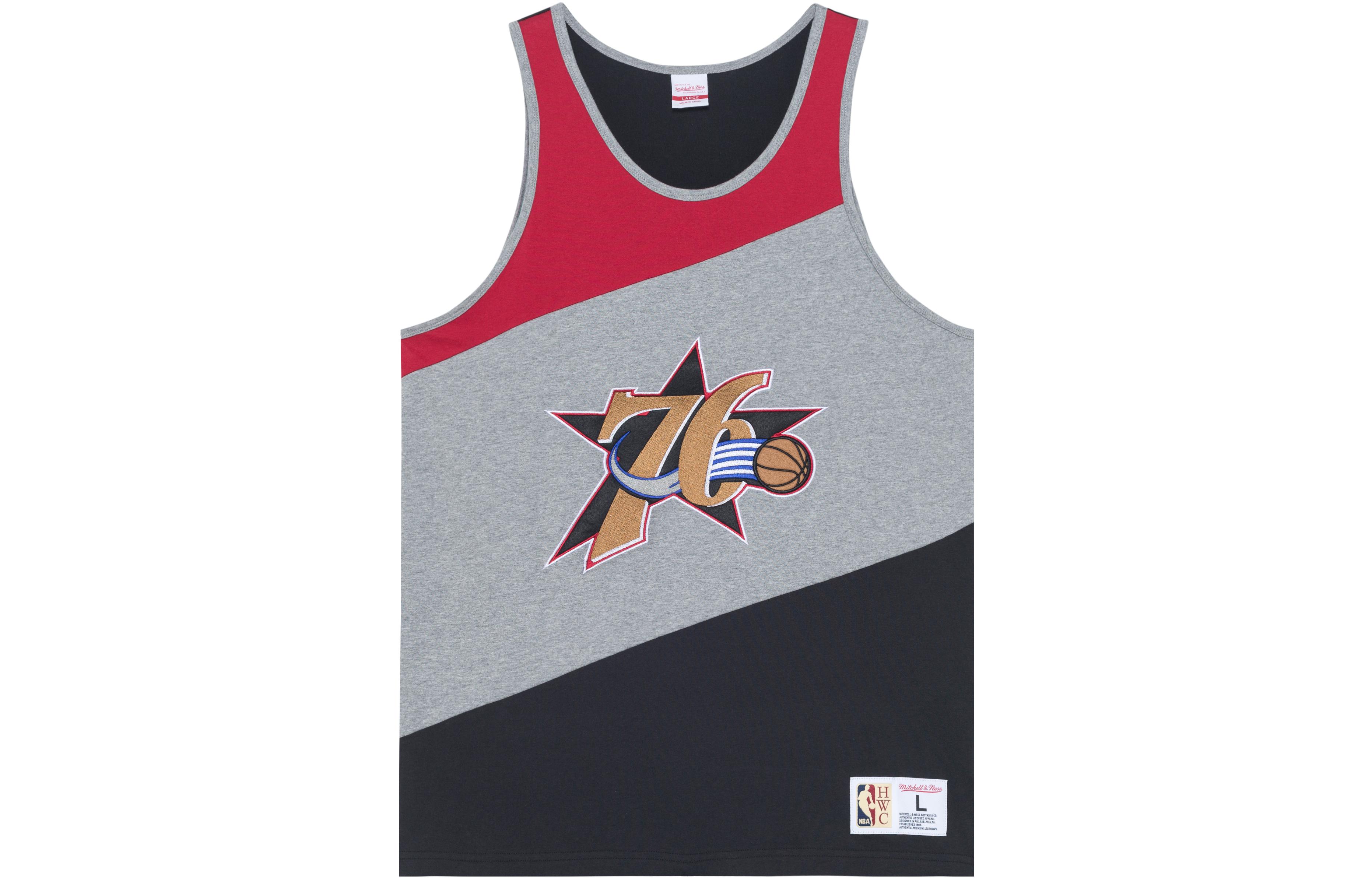 Mitchell Ness Basketball Jersey Unisex Gray Black Multicolor